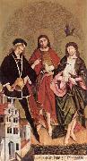 Sts Florian, John the Baptist and Sebastian wr STRIGEL, Hans II